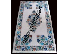 Beautiful marble dining table top with inlay work  66x36" WPRE-663601